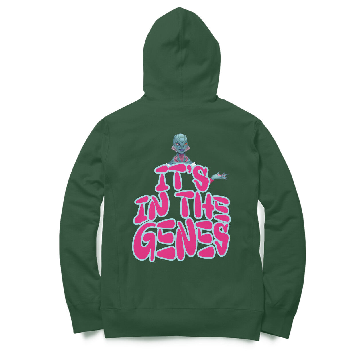 its-in-the-genes-olive-green-unisex-hoodie