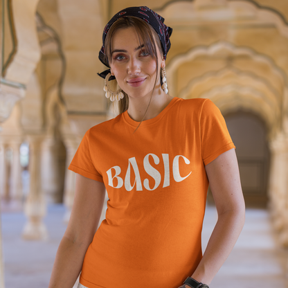 basic-womens-orange-round-neck-tee