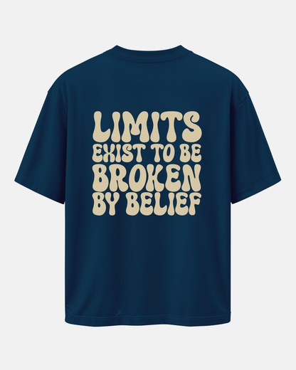 BELIEF: Navy Blue Oversized T-Shirt