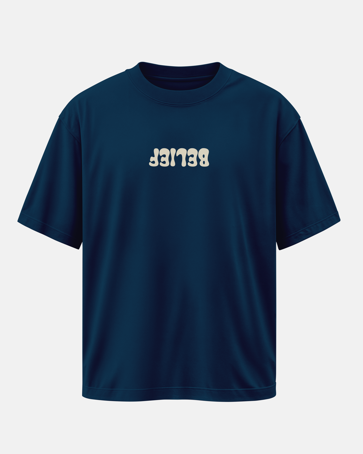 BELIEF: Navy Blue Oversized T-Shirt