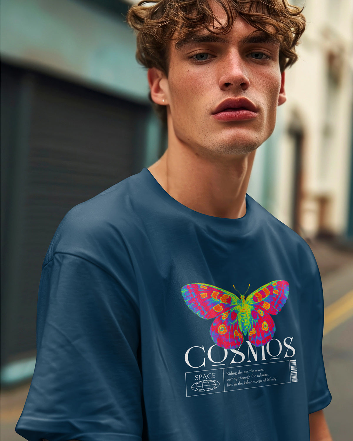 cosmos-navy-blue-oversized-t-shirt