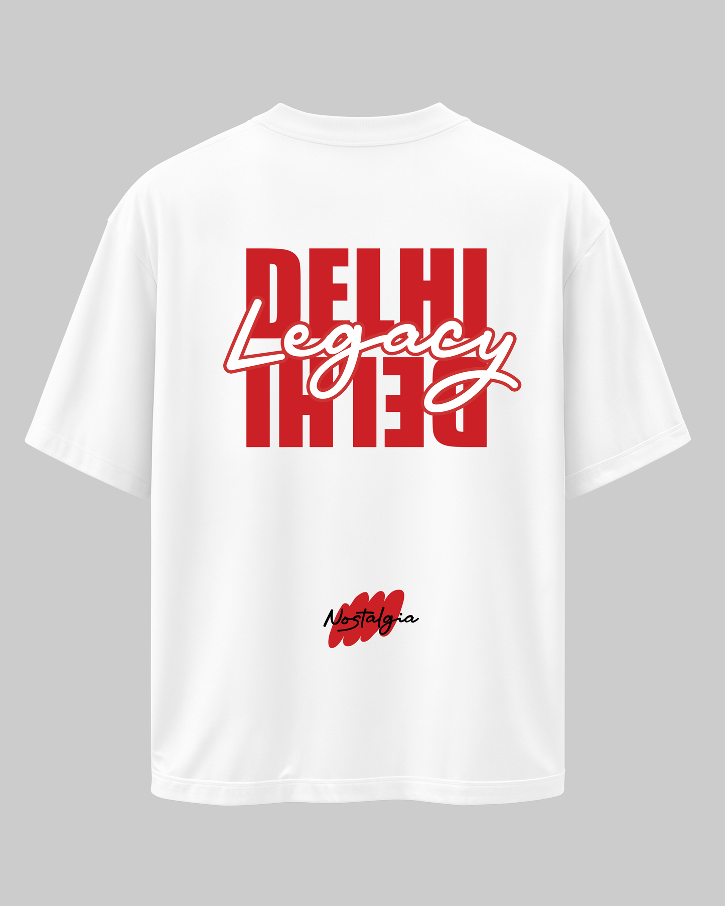 DELHI: White Oversized T-Shirt
