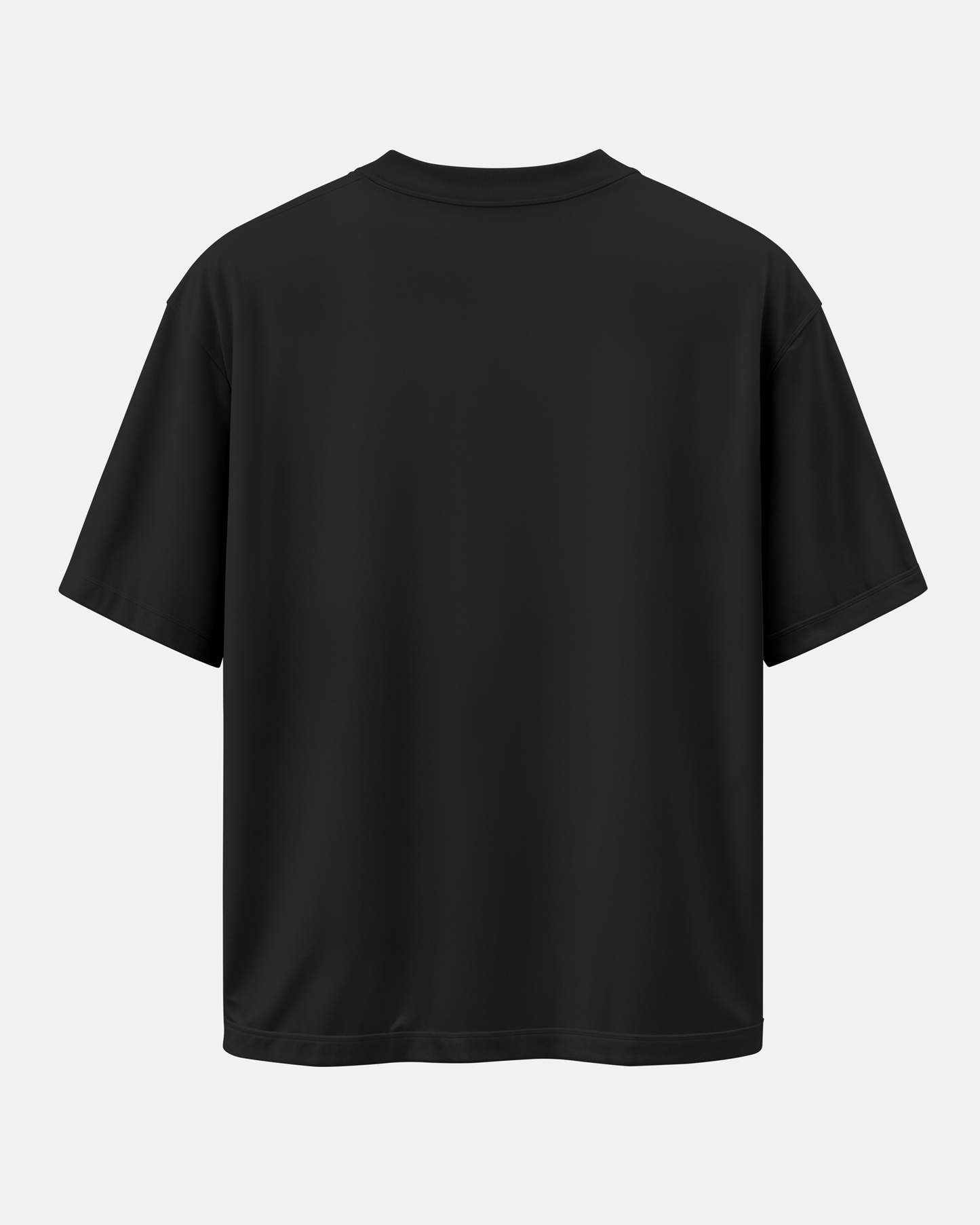 Black Oversized T-Shirt: Drink outside the box!