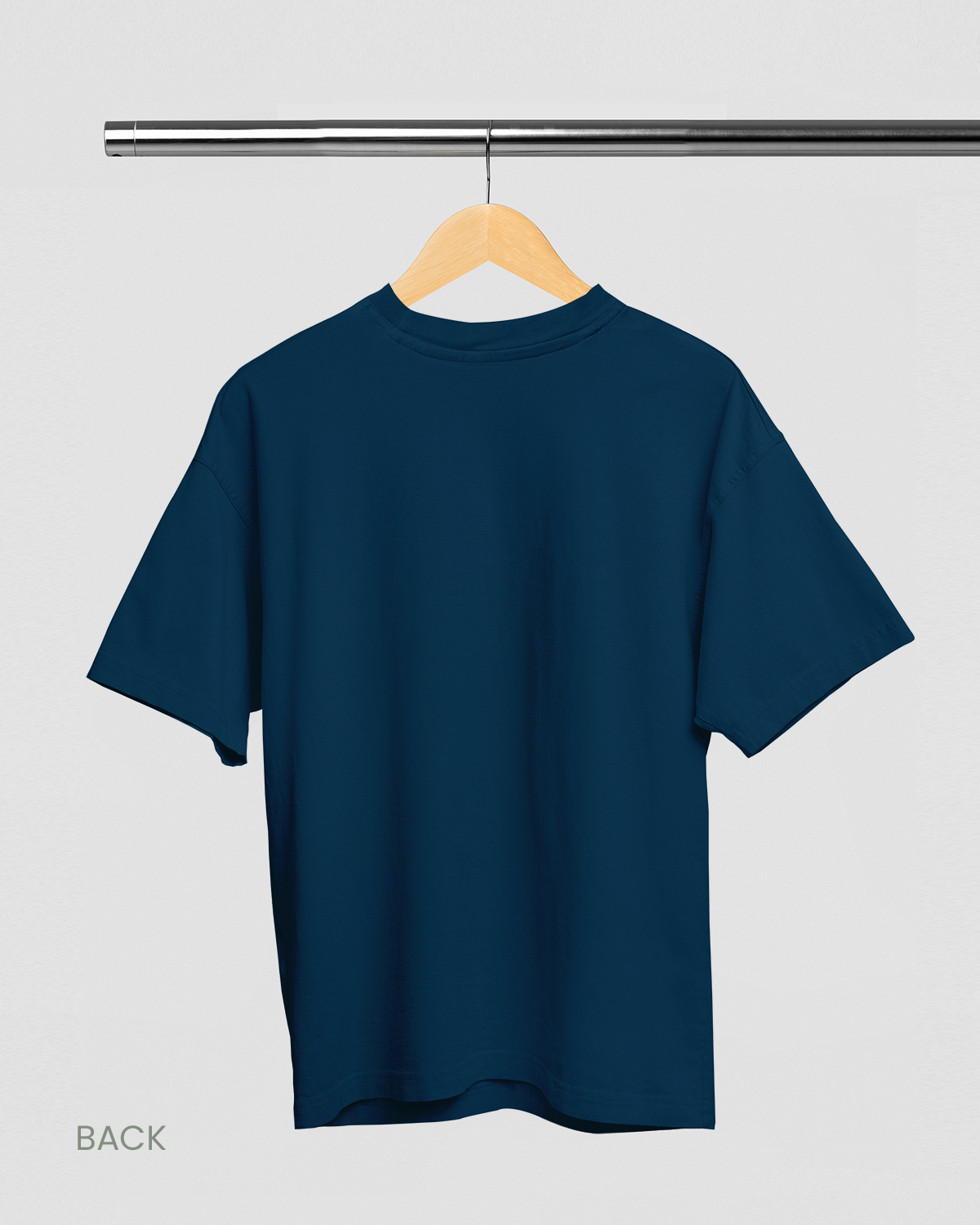 FREEDOM: Navy Blue Men's Oversized T-Shirt