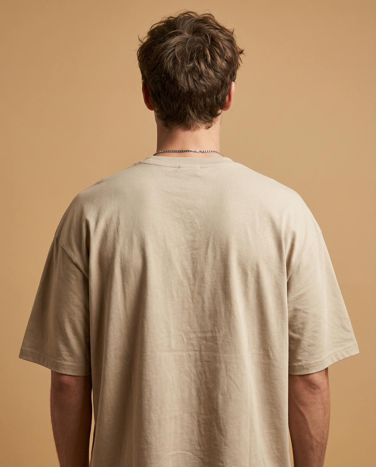 SHARK: Off-White Printed T-Shirt