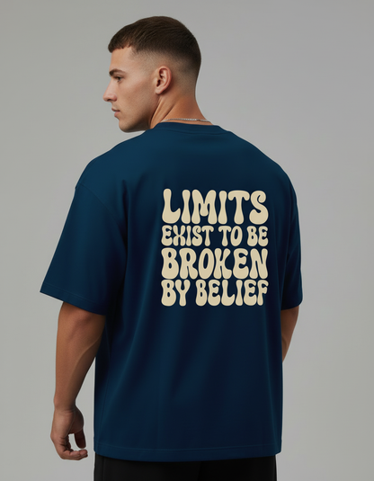 BELIEF: Navy Blue Oversized T-Shirt