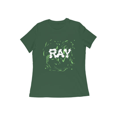 ray-womens-olive-green-round-neck-tee