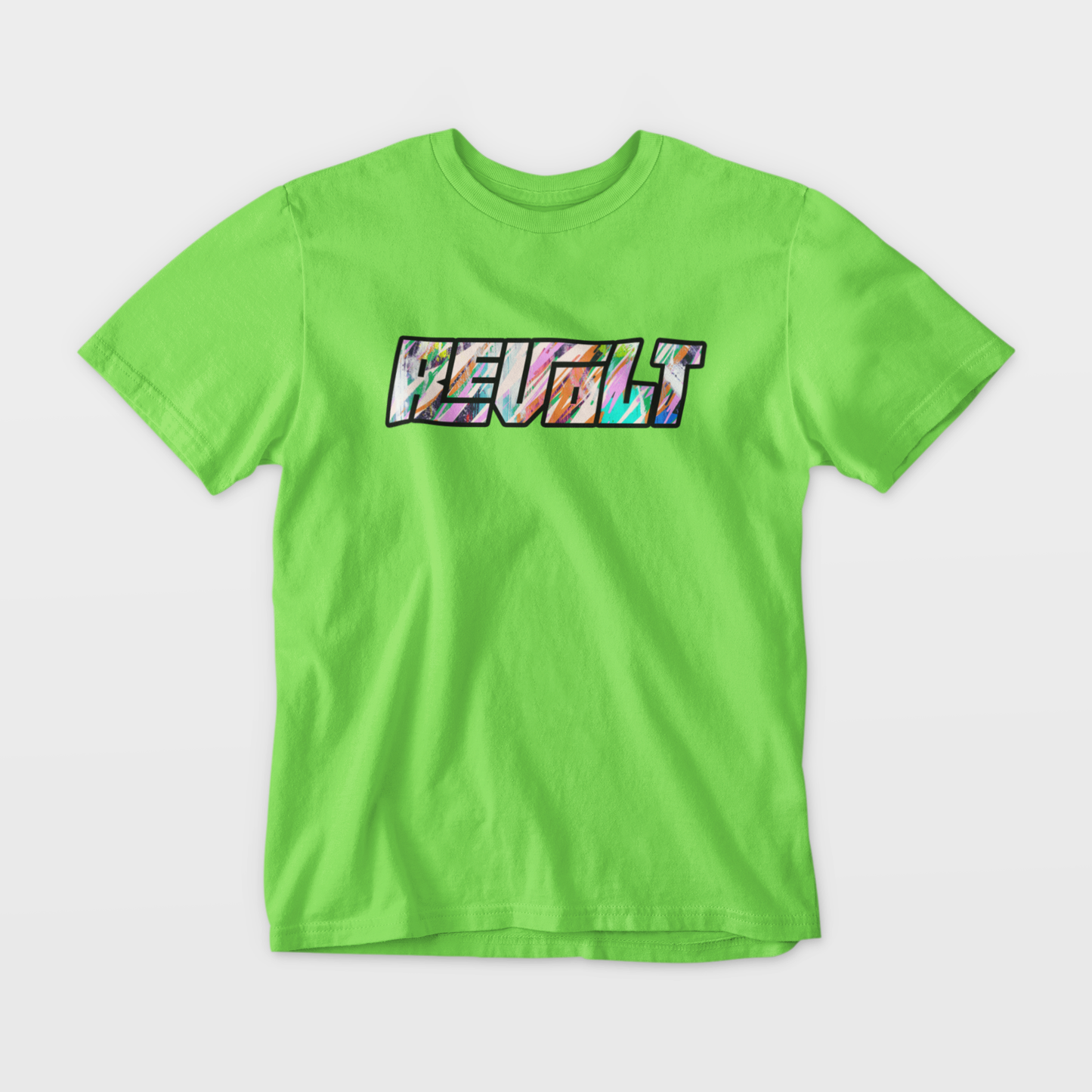 revolt-green-round-neck-t-shirt