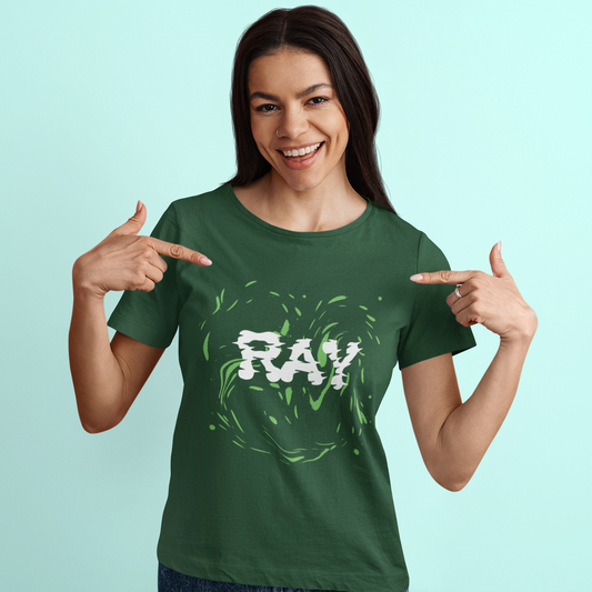 ray-womens-olive-green-round-neck-tee