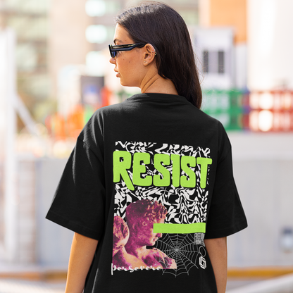 resist-black-oversized-unisex-tshirt