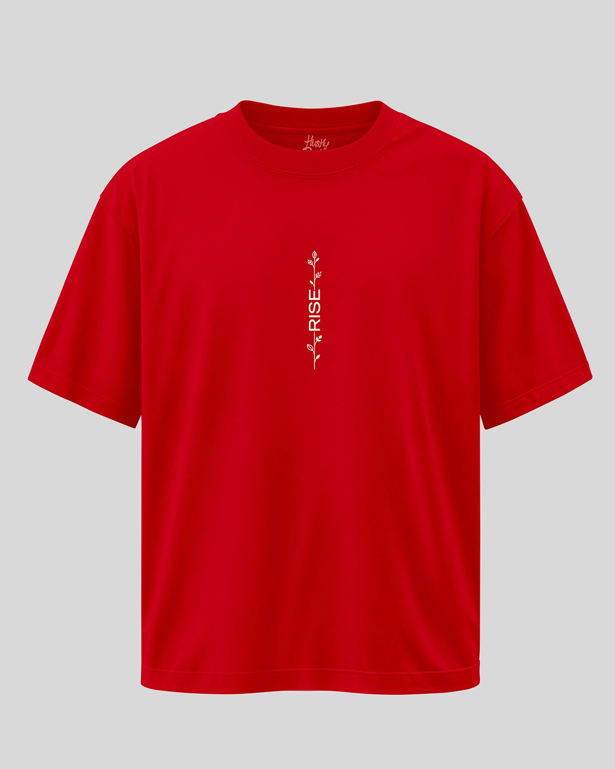 RISE- Red Oversized T-Shirt for Men