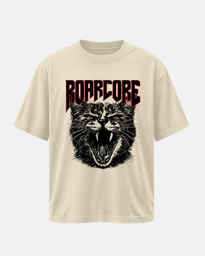 ROARCORE: Off White Oversized T-Shirt