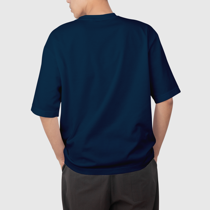 elapsed-navy-blue-oversized-tshirt