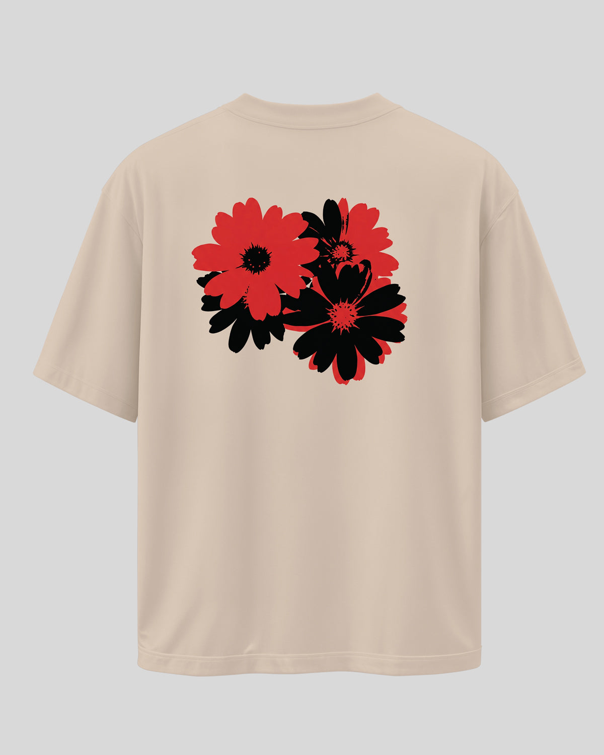 SPRING03: Beige Premium Oversized T-Shirt for Men